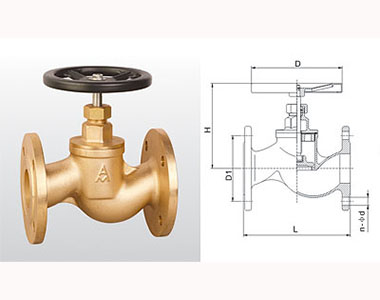 腾博tengbo9885官网黄铜法兰截止阀结构图 腾博tengbo9885官网黄铜法兰截止阀结构图