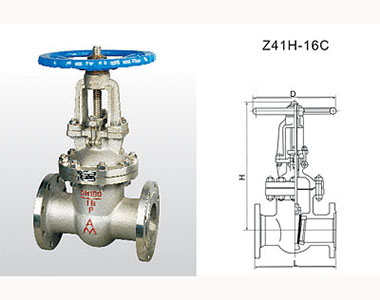腾博tengbo9885官网铸钢法兰闸阀结构图 腾博tengbo9885官网铸钢法兰闸阀结构图