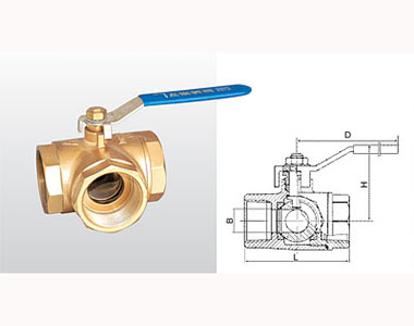 腾博tengbo9885官网三通球阀(L型)结构图 腾博tengbo9885官网三通球阀(L型)结构图