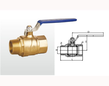 腾博tengbo9885官网黄铜球阀 (足通孔)结构图 腾博tengbo9885官网黄铜球阀 (足通孔)结构图