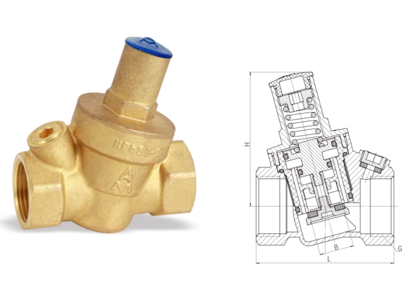腾博tengbo9885官网黄铜减压阀760结构图
